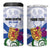 Personalized Canada Nova Scotia Province 4 in 1 Can Cooler Tumbler One defends and the other conquers