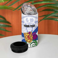 Personalized Canada Nova Scotia Province 4 in 1 Can Cooler Tumbler One defends and the other conquers