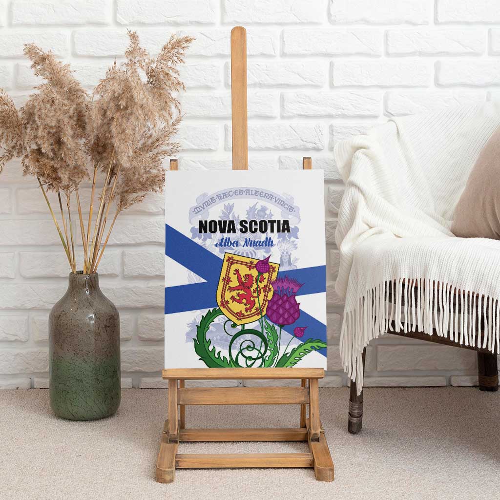 Canada Nova Scotia Province Canvas Wall Art One Defends and The Other Conquers