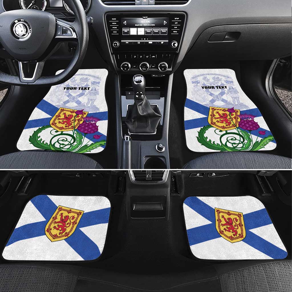 Canada Nova Scotia Province Car Mats One Defends and The Other Conquers