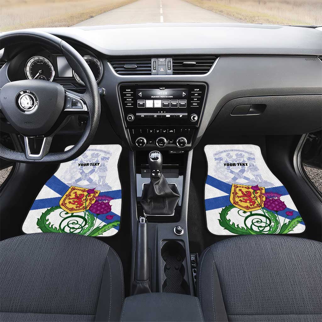 Canada Nova Scotia Province Car Mats One Defends and The Other Conquers