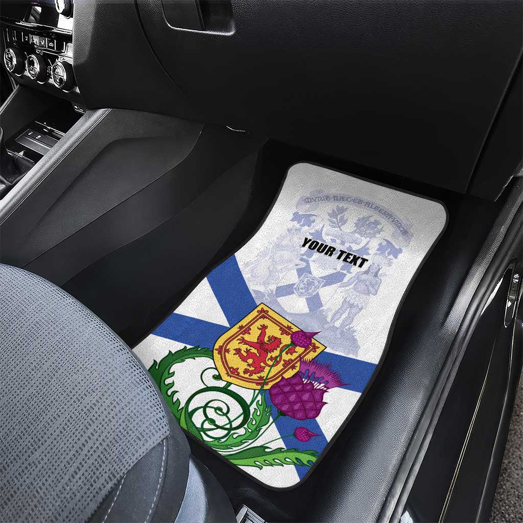 Canada Nova Scotia Province Car Mats One Defends and The Other Conquers