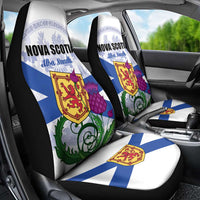 Canada Nova Scotia Province Car Seat Cover One Defends and The Other Conquers