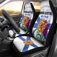 Canada Nova Scotia Province Car Seat Cover One Defends and The Other Conquers