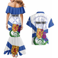 Personalized Canada Nova Scotia Province Couples Matching Mermaid Dress and Hawaiian Shirt One Defends and The Other Conquers