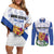Personalized Canada Nova Scotia Province Couples Matching Off Shoulder Short Dress and Long Sleeve Button Shirt One Defends and The Other Conquers