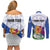 Personalized Canada Nova Scotia Province Couples Matching Off Shoulder Short Dress and Long Sleeve Button Shirt One Defends and The Other Conquers
