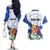 Personalized Canada Nova Scotia Province Couples Matching Off The Shoulder Long Sleeve Dress and Hawaiian Shirt One Defends and The Other Conquers