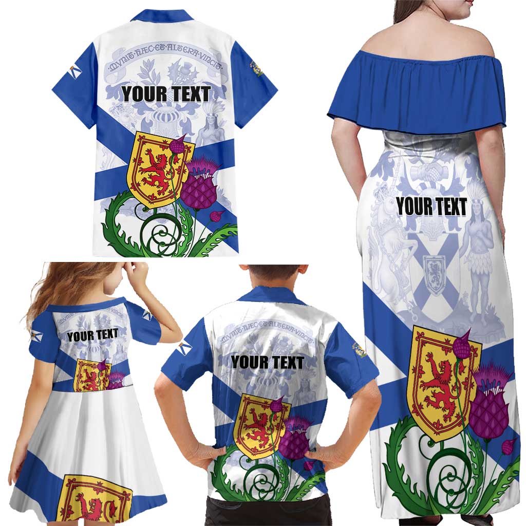 Personalized Canada Nova Scotia Province Family Matching Off Shoulder Maxi Dress and Hawaiian Shirt One Defends and The Other Conquers