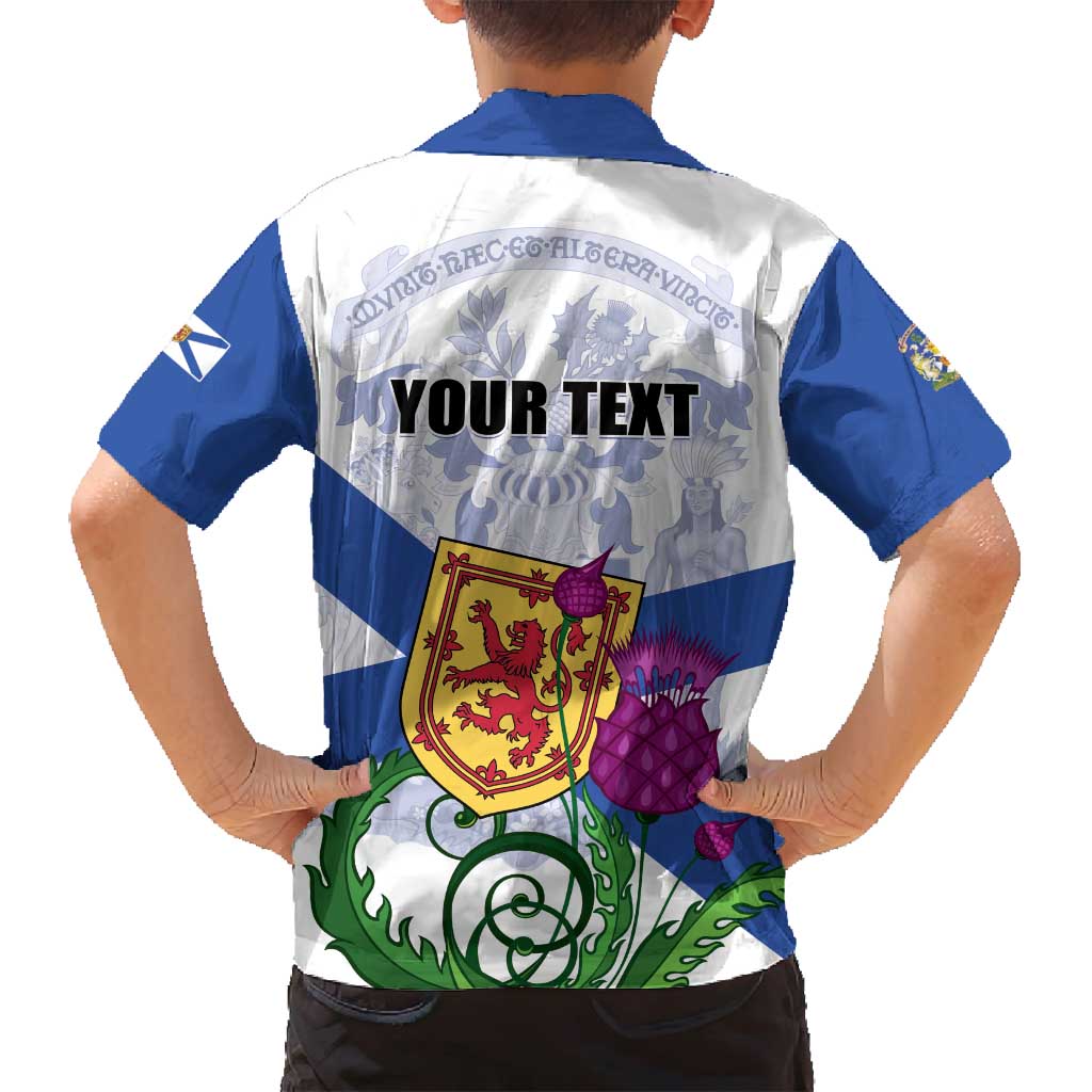 Personalized Canada Nova Scotia Province Family Matching Off Shoulder Short Dress and Hawaiian Shirt One Defends and The Other Conquers