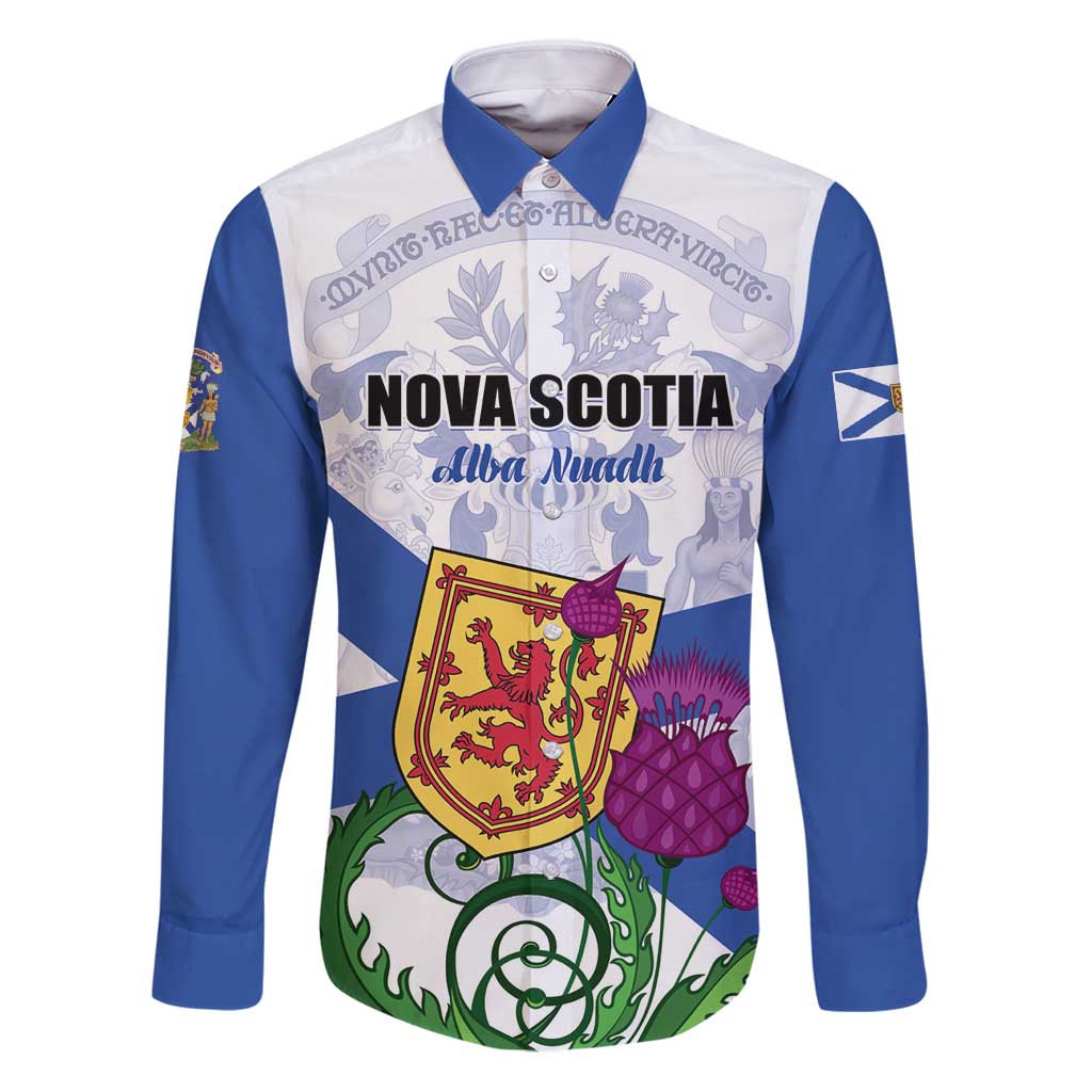 Personalized Canada Nova Scotia Province Family Matching Puletasi and Hawaiian Shirt One Defends and The Other Conquers