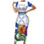 Personalized Canada Nova Scotia Province Family Matching Short Sleeve Bodycon Dress and Hawaiian Shirt One Defends and The Other Conquers