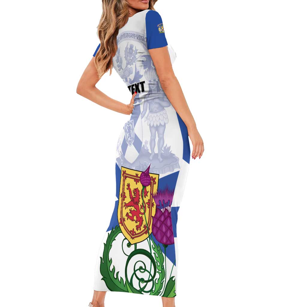 Personalized Canada Nova Scotia Province Family Matching Short Sleeve Bodycon Dress and Hawaiian Shirt One Defends and The Other Conquers