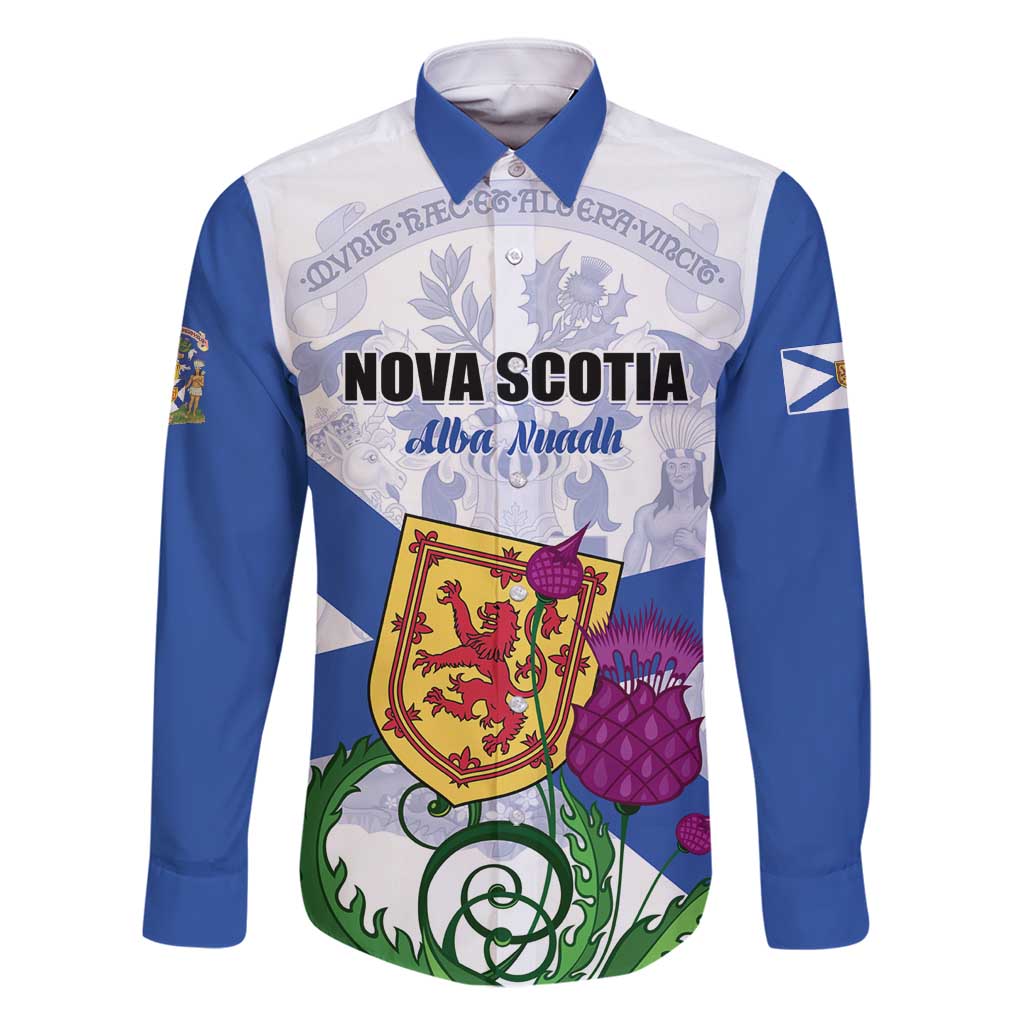 Personalized Canada Nova Scotia Province Family Matching Tank Maxi Dress and Hawaiian Shirt One Defends and The Other Conquers