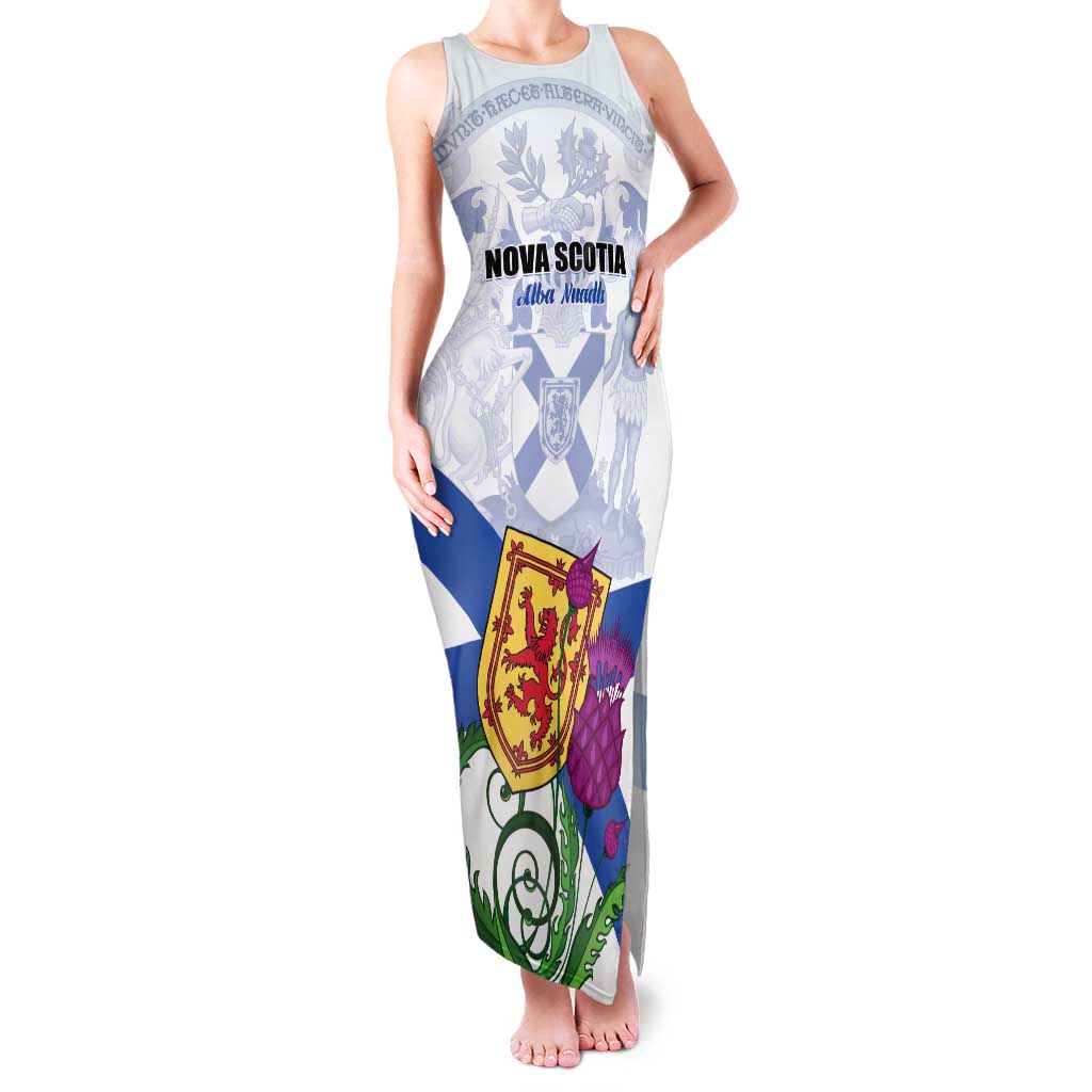 Personalized Canada Nova Scotia Province Family Matching Tank Maxi Dress and Hawaiian Shirt One Defends and The Other Conquers