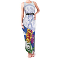 Personalized Canada Nova Scotia Province Family Matching Tank Maxi Dress and Hawaiian Shirt One Defends and The Other Conquers