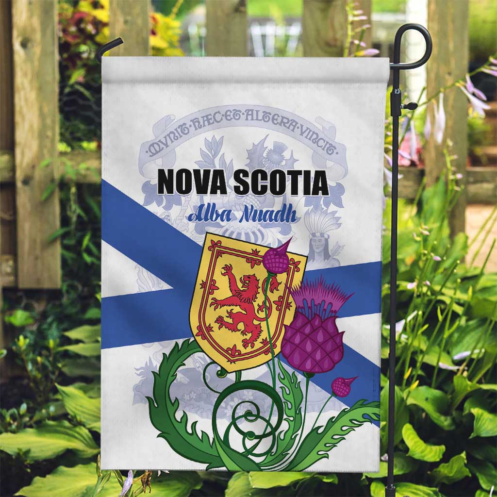 Canada Nova Scotia Province Garden Flag One Defends and The Other Conquers