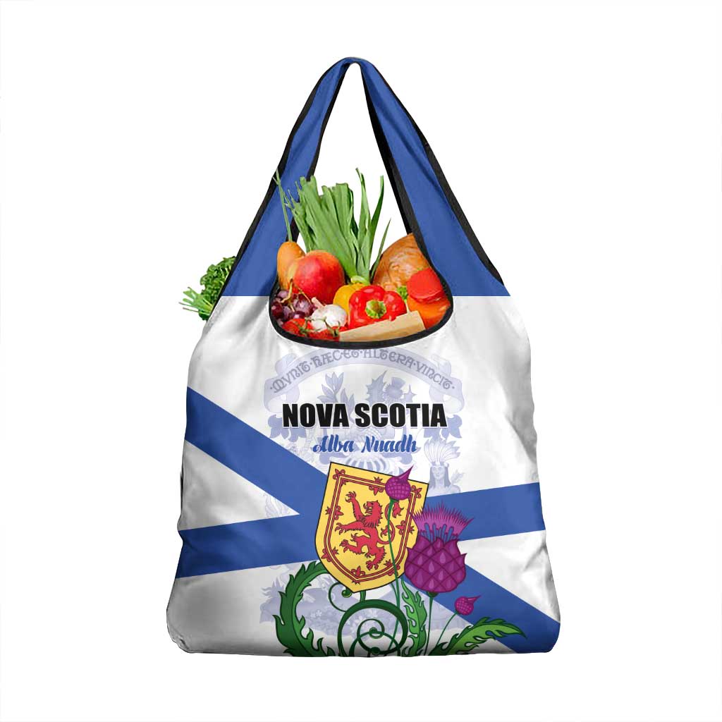 Canada Nova Scotia Province Grocery Bag One Defends and The Other Conquers