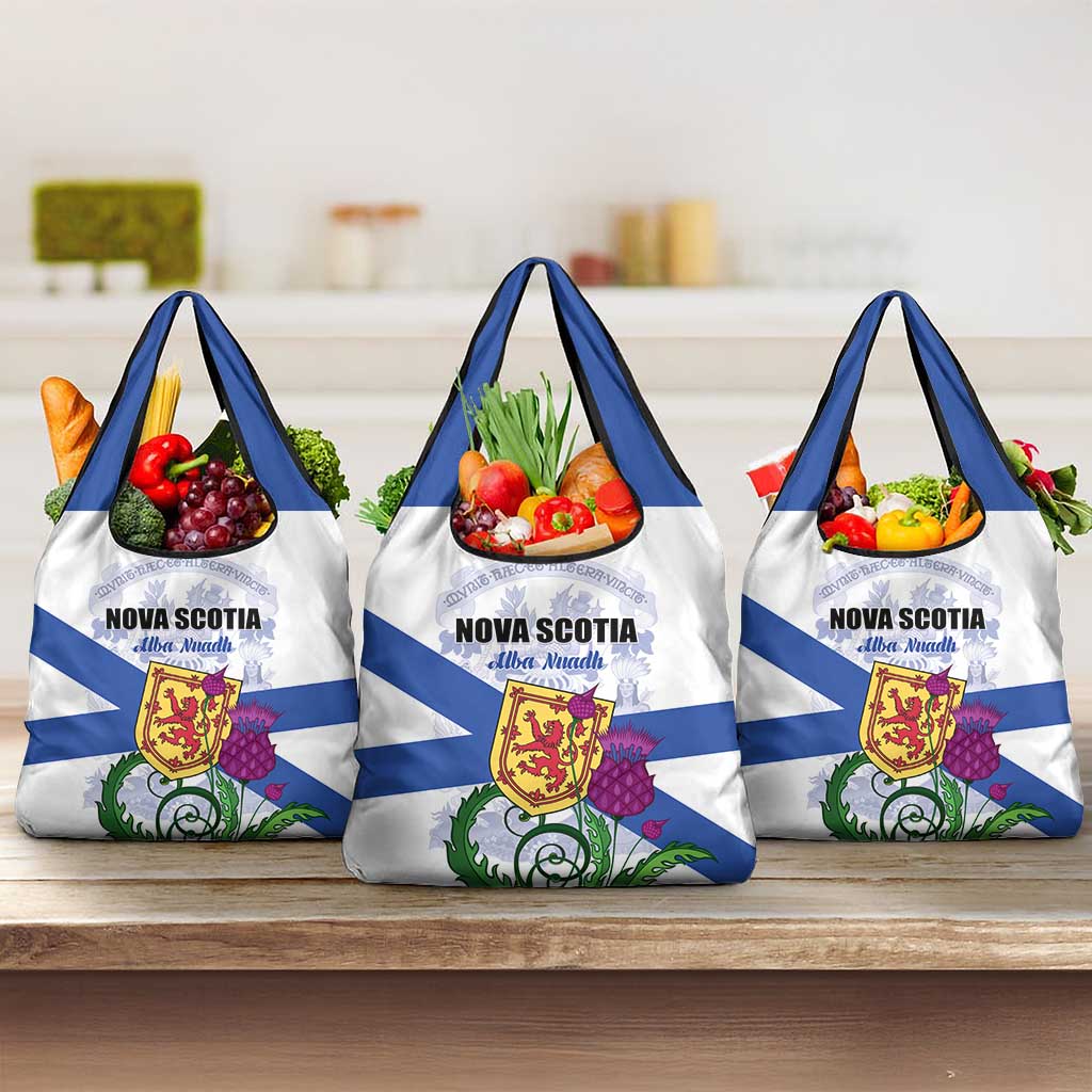 Canada Nova Scotia Province Grocery Bag One Defends and The Other Conquers