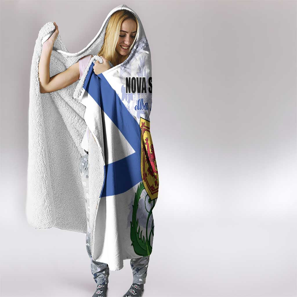 Canada Nova Scotia Province Hooded Blanket One Defends and The Other Conquers
