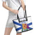 Canada Nova Scotia Province Leather Tote Bag One Defends and The Other Conquers