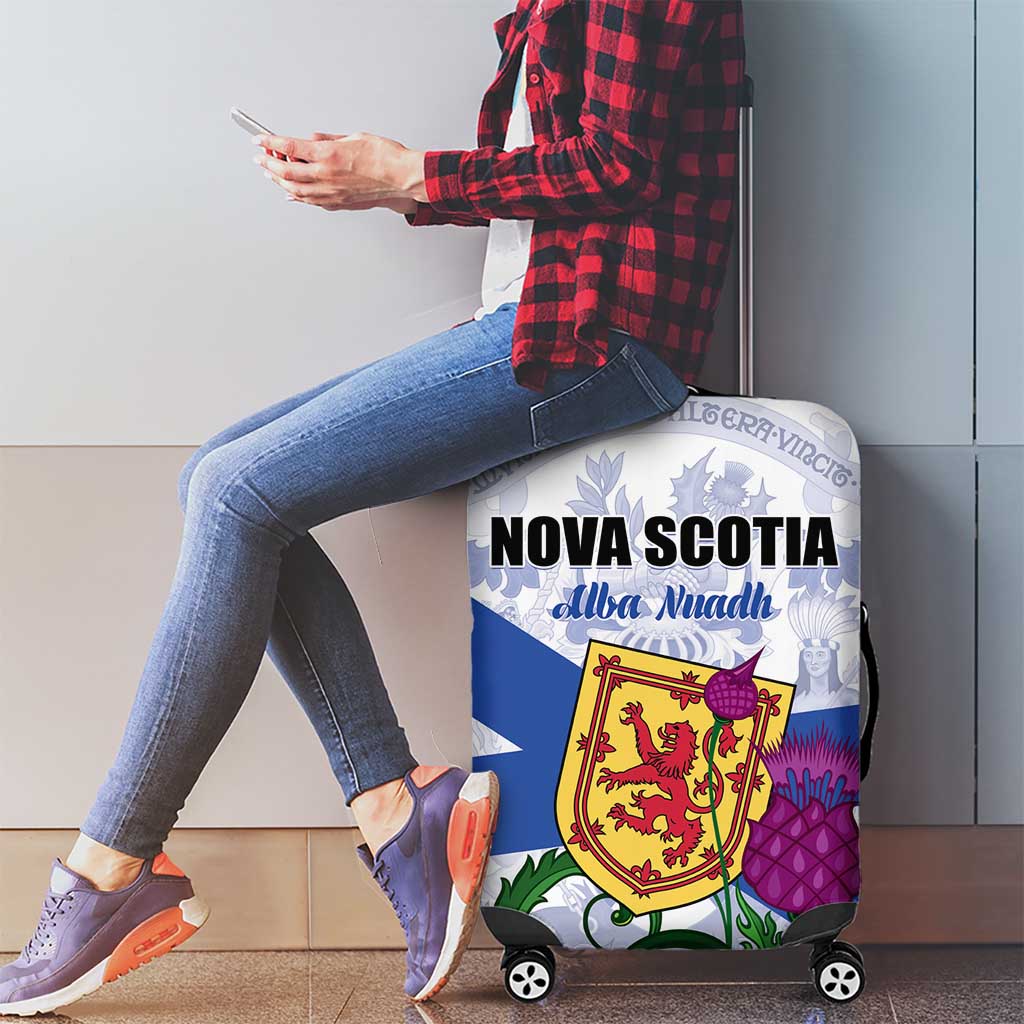 Canada Nova Scotia Province Luggage Cover One Defends and The Other Conquers
