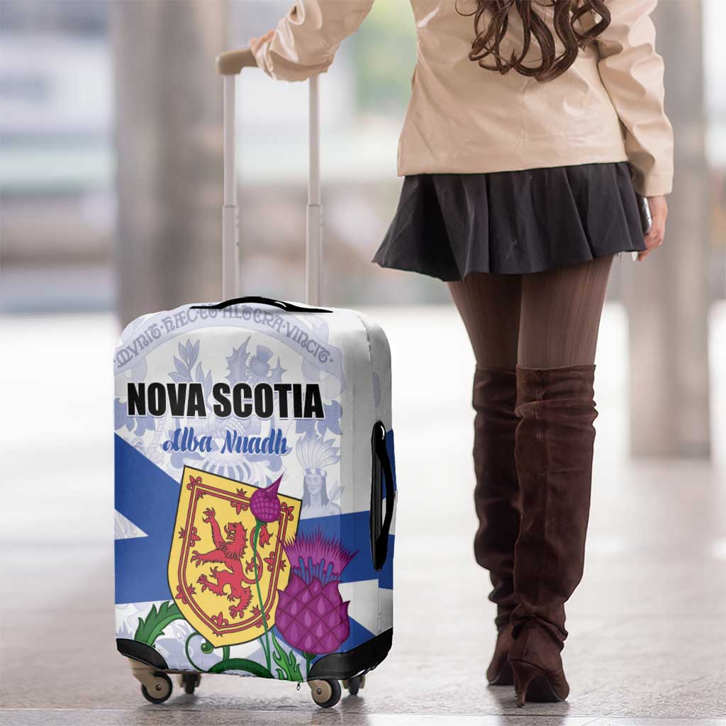 Canada Nova Scotia Province Luggage Cover One Defends and The Other Conquers