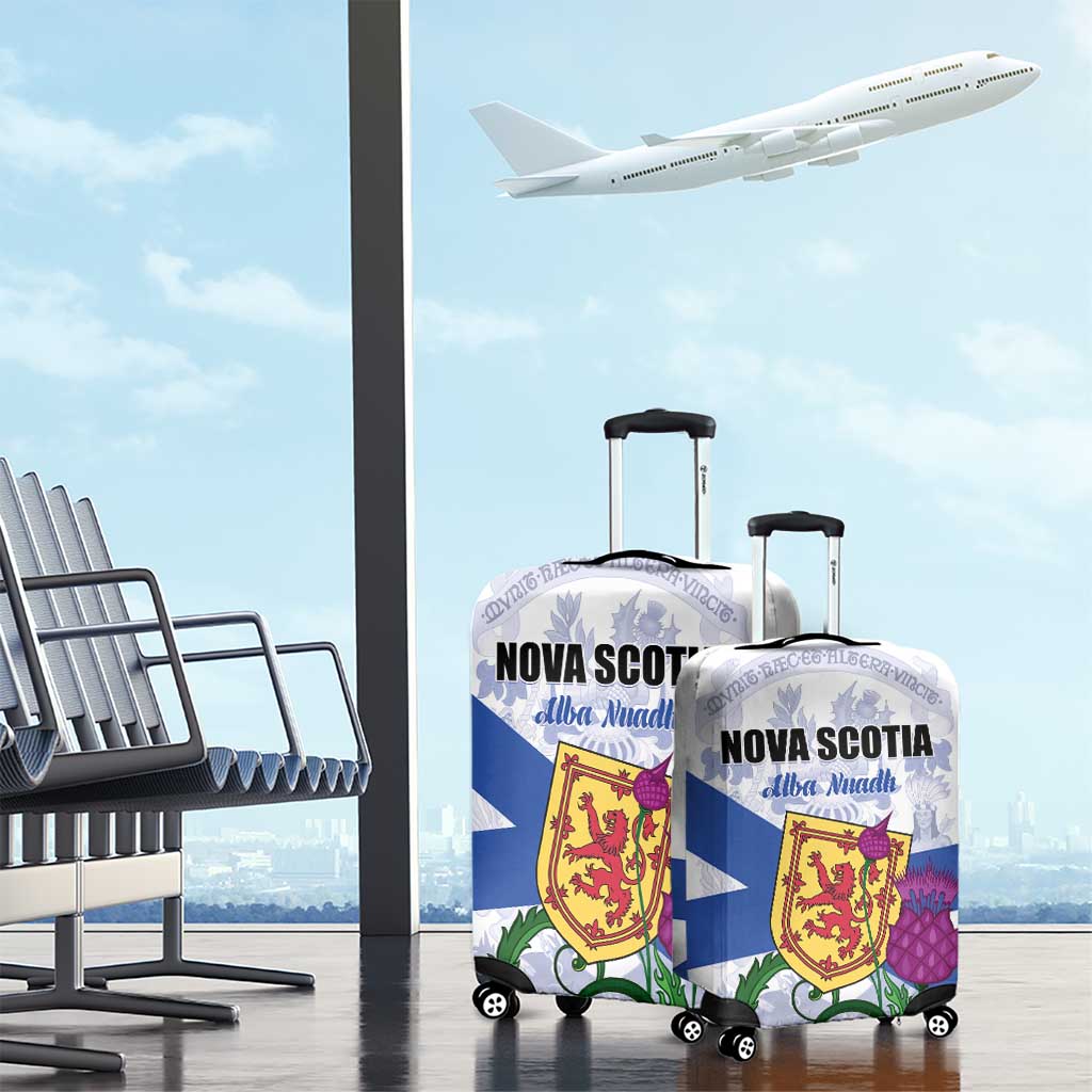 Canada Nova Scotia Province Luggage Cover One Defends and The Other Conquers