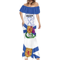 Personalized Canada Nova Scotia Province Mermaid Dress One Defends and The Other Conquers
