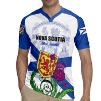 Personalized Canada Nova Scotia Province Rugby Jersey One Defends and The Other Conquers