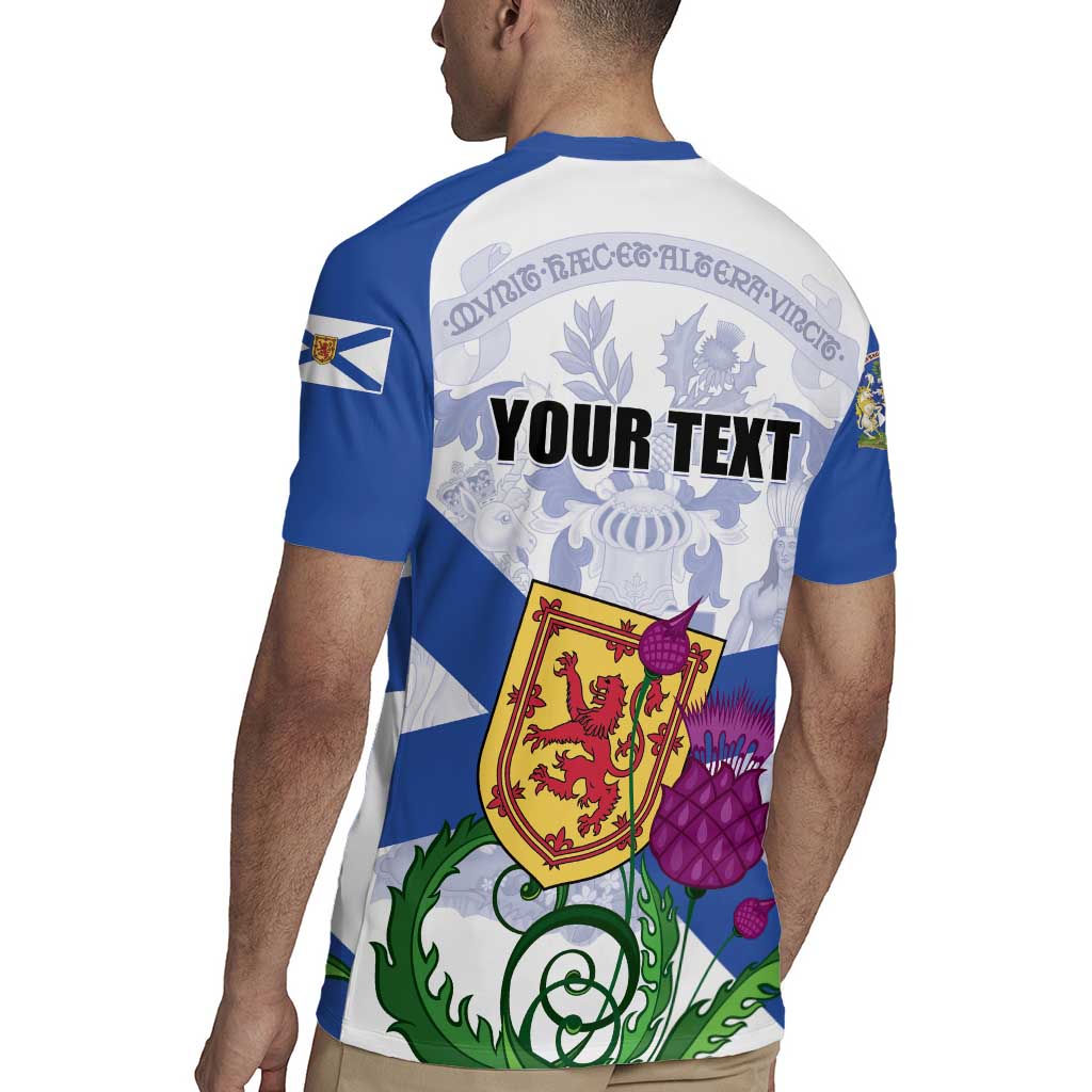 Personalized Canada Nova Scotia Province Rugby Jersey One Defends and The Other Conquers