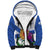 Personalized Canada Nova Scotia Province Sherpa Hoodie One Defends and The Other Conquers
