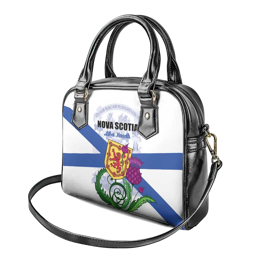 Canada Nova Scotia Province Shoulder Handbag One Defends and The Other Conquers