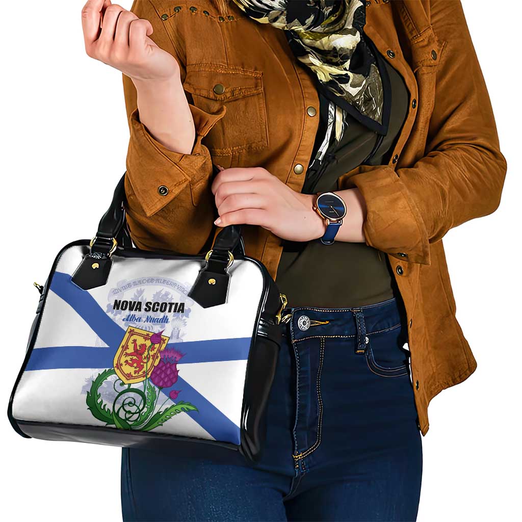 Canada Nova Scotia Province Shoulder Handbag One Defends and The Other Conquers