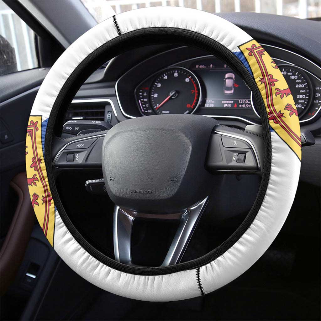Canada Nova Scotia Province Steering Wheel Cover One Defends and The Other Conquers