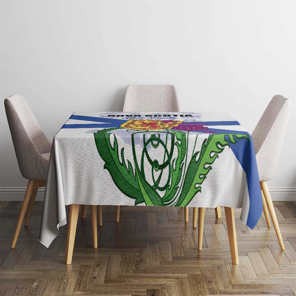 Canada Nova Scotia Province Tablecloth One Defends and The Other Conquers