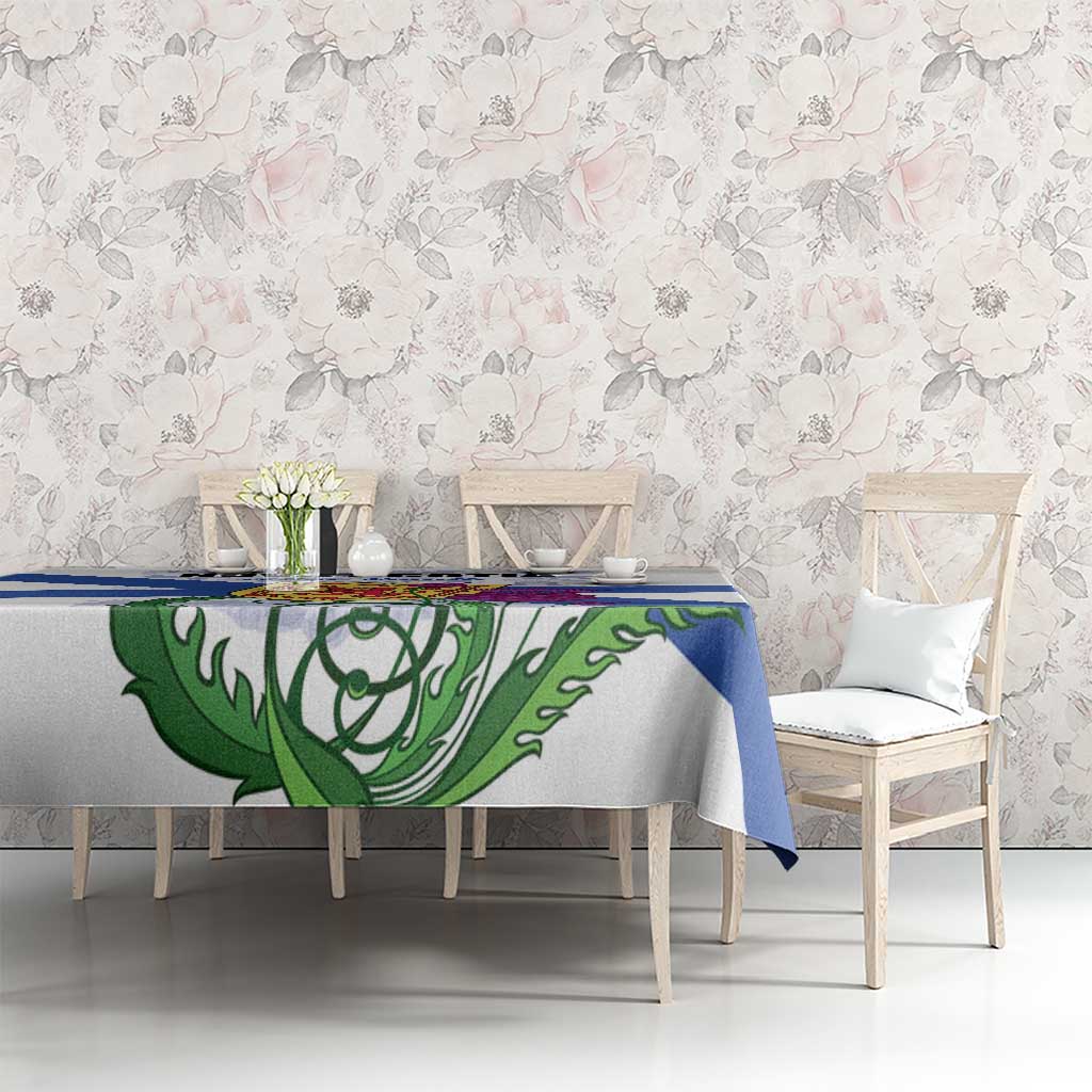 Canada Nova Scotia Province Tablecloth One Defends and The Other Conquers