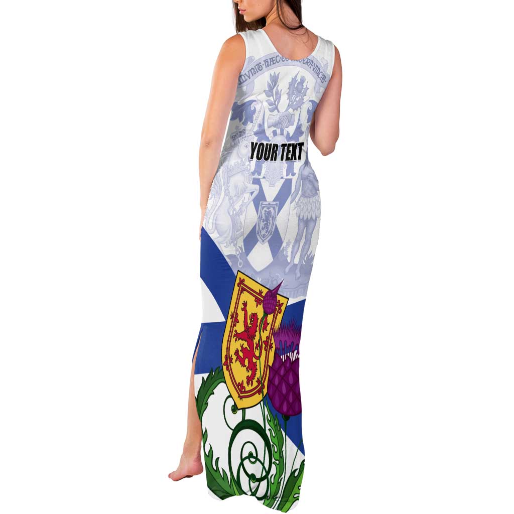 Personalized Canada Nova Scotia Province Tank Maxi Dress One Defends and The Other Conquers