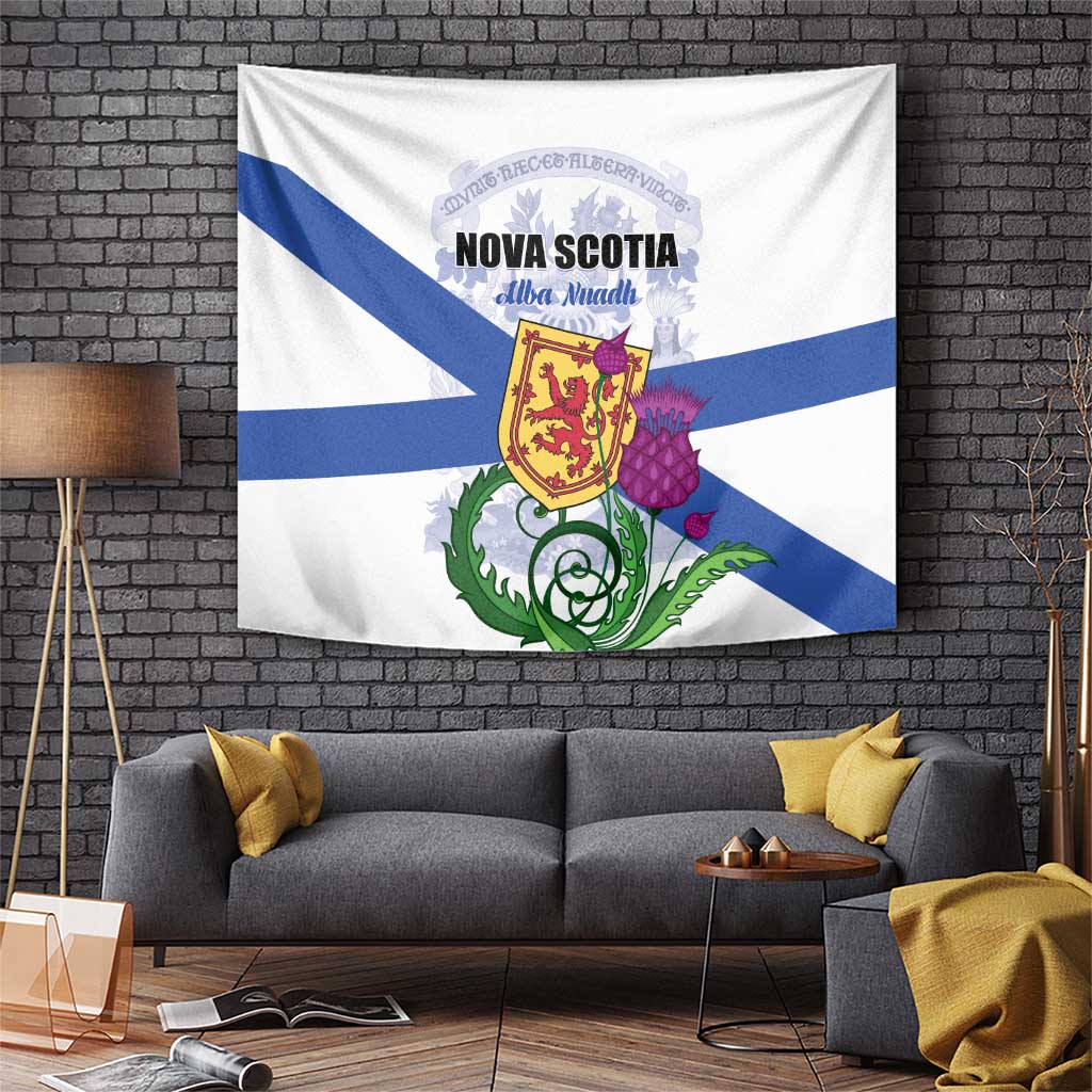 Canada Nova Scotia Province Tapestry One Defends and The Other Conquers