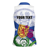 Personalized Canada Nova Scotia Province Women Sleeveless Polo Shirt One Defends and The Other Conquers