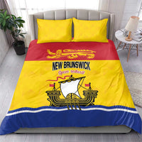 Canada New Brunswick Province Bedding Set Golden Lion Lymphad