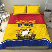 Canada New Brunswick Province Bedding Set Golden Lion Lymphad