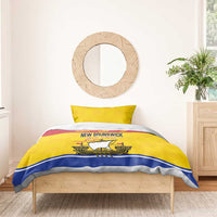 Canada New Brunswick Province Bedding Set Golden Lion Lymphad