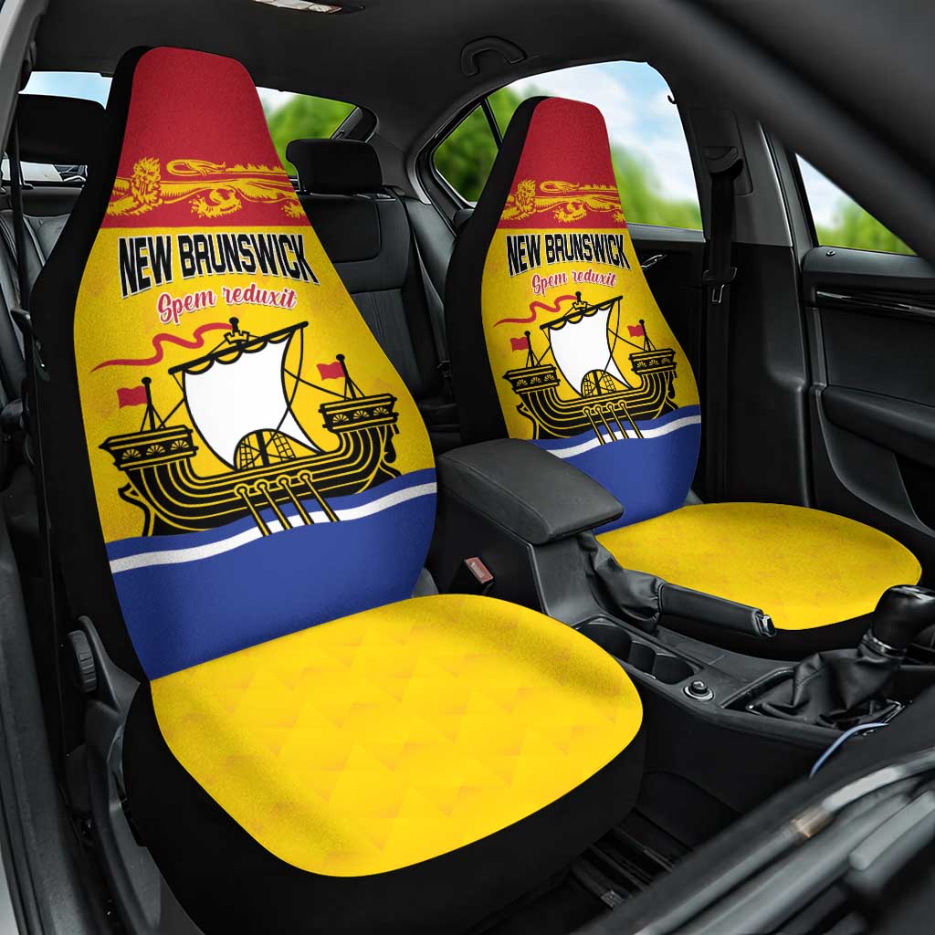 Canada New Brunswick Province Car Seat Cover Golden Lion Lymphad