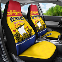 Canada New Brunswick Province Car Seat Cover Golden Lion Lymphad