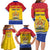 Personalized Canada New Brunswick Province Family Matching Long Sleeve Bodycon Dress and Hawaiian Shirt Golden Lion Lymphad