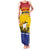 Personalized Canada New Brunswick Province Family Matching Tank Maxi Dress and Hawaiian Shirt Golden Lion Lymphad