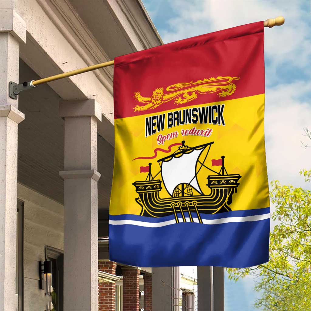 Canada New Brunswick Province Garden Flag Golden Lion Lymphad