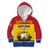 Personalized Canada New Brunswick Province Kid Hoodie Golden Lion Lymphad