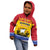 Personalized Canada New Brunswick Province Kid Hoodie Golden Lion Lymphad